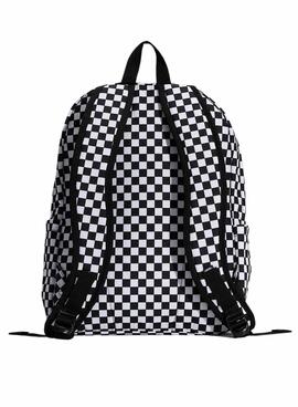 Rucksack Vans Old Skool Checkerboard in Schwarz und Weiß