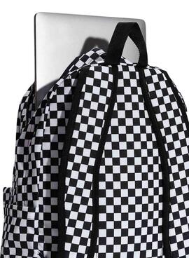 Rucksack Vans Old Skool Checkerboard in Schwarz und Weiß