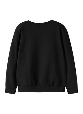 Sweatshirt Name It Noriana in Schwarz für Mädchen.