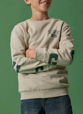Sudadera Name It Nolen Beige für Jungen
