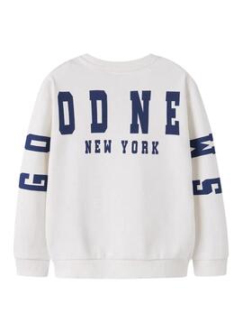 Sweatshirt Name It Nolen weiß für Jungen