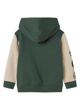Jacke aus Frottee Name It Nyree in Grün für Jungen.