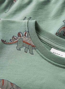Sweatshirt Name It Nenean grün für Jungen