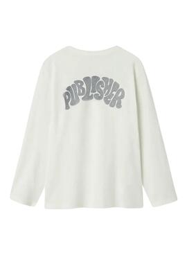 T-shirt Name It Nepol weiß für Jungen.