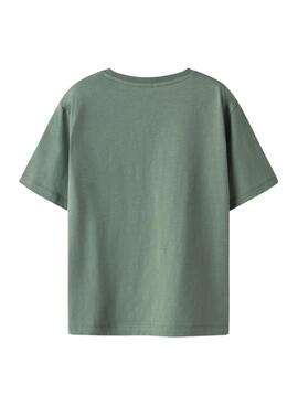 T-Shirt Name It Nelson grün für Jungen.