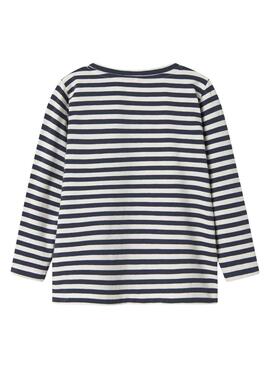 T-Shirt Name It Nitu gestreift Marineblau für Jungen