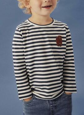 T-Shirt Name It Nitu gestreift Marineblau für Jungen