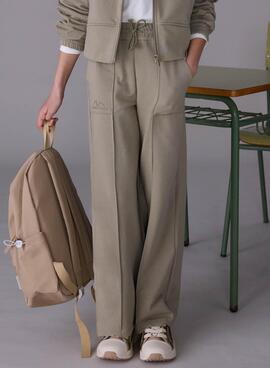 Hose Mayoral lang Frottee Wide Leg Grün Mädchen
