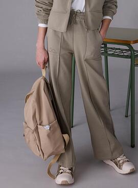 Hose Mayoral lang Frottee Wide Leg Grün Mädchen