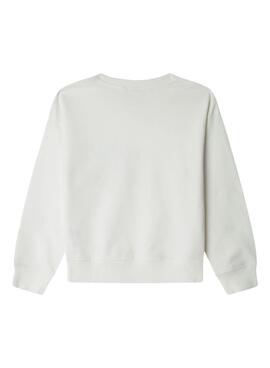 Sweatshirt Pepe Jeans Alaia weiß für Mädchen.