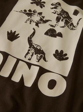 T-Shirt Name It Niklaus braun für Jungen