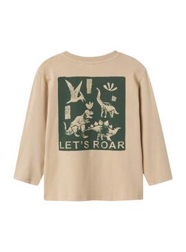 T-shirt Name It Niklaus in Toasted Dino for Boys