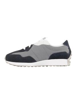 Turnschuhe New Balance 327 grau und schwarz Kinder
