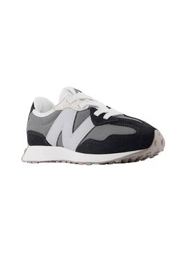 Turnschuhe New Balance Kinder 327 grau und schwarz