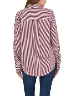 Bluse Only Berit in Rot und Weiß für Damen