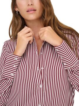 Bluse Only Berit in Rot und Weiß für Damen