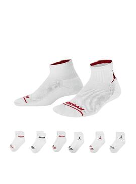 Pack Socken Jordan weiß für Mädchen und Jungen