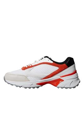Turnschuhe Calvin Klein Jeans Hike Runner weiß und orange für Herren