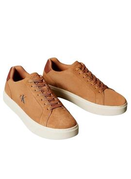 Turnschuhe Calvin Klein Jeans Classis Cupsole braun für Herren.