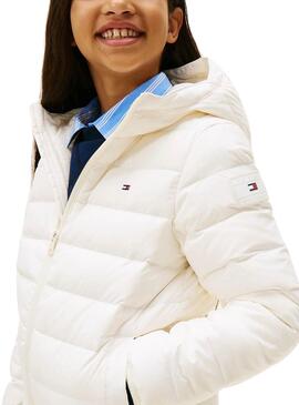 Gepolsterter Tommy Hilfiger Mantel in Beige für Kinder.