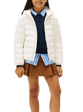 Gepolsterter Tommy Hilfiger Mantel in Beige für Kinder.