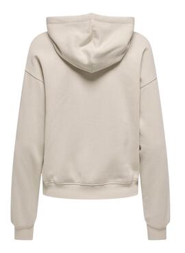 Pullover Only Best hood beige für Damen.