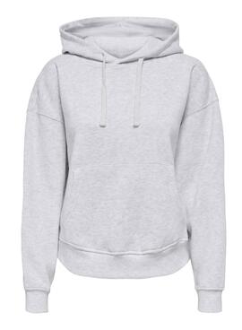 Sweatshirt Only Best Hood grau für Damen