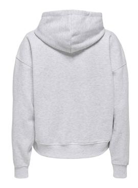 Sweatshirt Only Best Hood grau für Damen