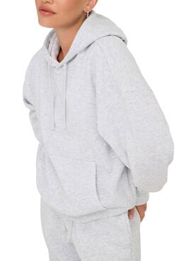 Sweatshirt Only Best Hood grau für Damen