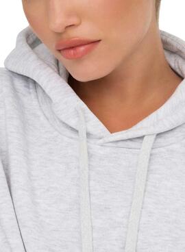 Sweatshirt Only Best Hood grau für Damen
