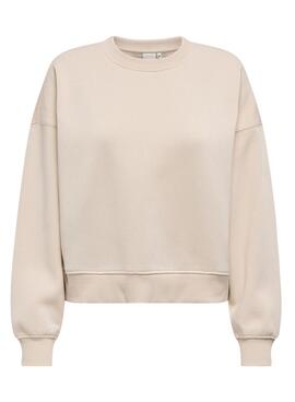 Sweatshirt Only Best beige für Frauen