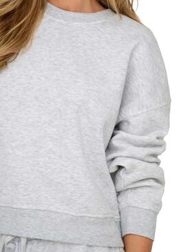 Sweatshirt Only Best Grau für Damen