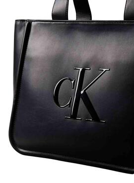 Tasche Calvin Klein Jeans Bold Tote Schwarz für Damen