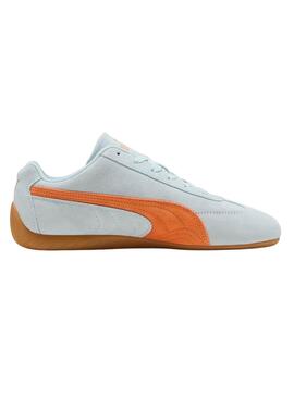 Sneakers Puma Speedcat OG in Blau und Orange für Damen.