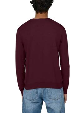 Pullover Only and Sons Wyler in Burgund für Herren
