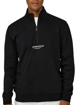 Sudadera Only and Sons Curated Zip Schwarz für Herren
