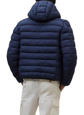Blaue Ecoalf Aspen Jacke für Männer.