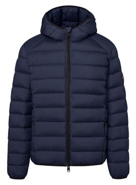 Blaue Ecoalf Aspen Jacke für Männer.