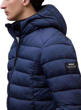 Blaue Ecoalf Aspen Jacke für Männer.