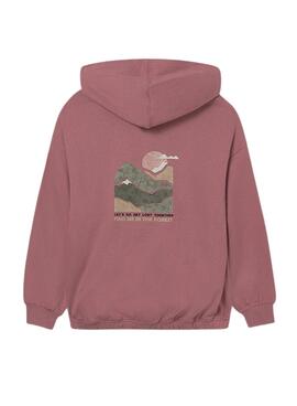Langer bordeauxroter Mayoral Kapuzenpullover für Mädchen