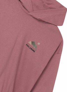 Langer bordeauxroter Mayoral Kapuzenpullover für Mädchen