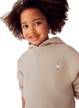 Set Mayoral Sweatshirt und Rock Cargo beige Mädchen