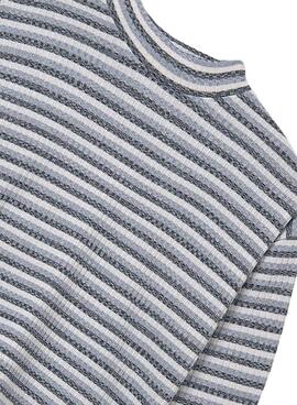 T-shirt Mayoral halbem Schwan gestreift blau für Mädchen