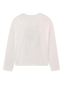 T-Shirt Mayoral Blumen weiß für Mädchen