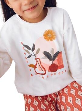 Mayoral Legging-Set mit bedruckter Leggings und Mädchen-T-Shirt.