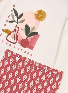 Mayoral Legging-Set mit bedruckter Leggings und Mädchen-T-Shirt.
