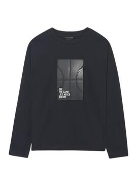 Set 2 T-Shirts von Mayoral in Beige und Schwarz für Jungen.