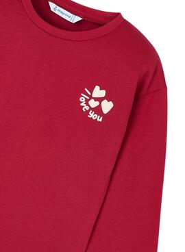 T-shirt Mayoral grafisch für Mädchen rot