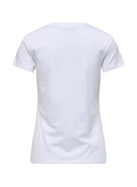 T-Shirt Only Vibe in Weiß für Frauen