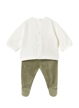Set Mayoral grüne Leggings und Baby-Sweatshirt
